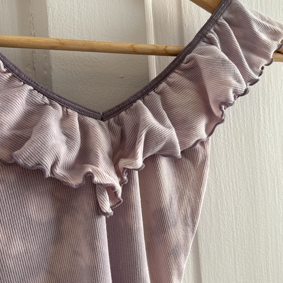 Wilfred | Danette Tie Dye Ribbed Ruffle Bodysuit XS - Picture 2 of 4